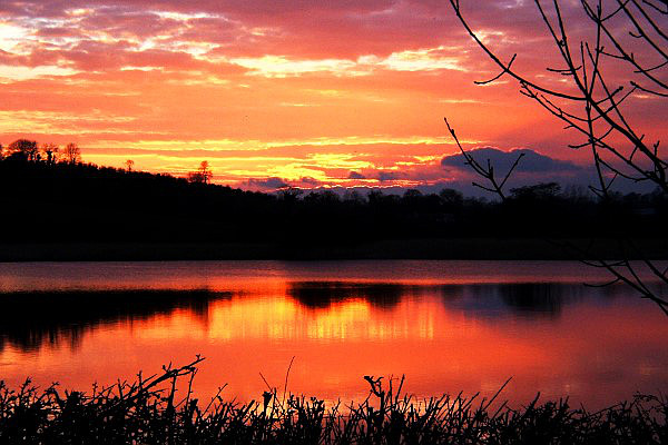 Drum Lough at sunset